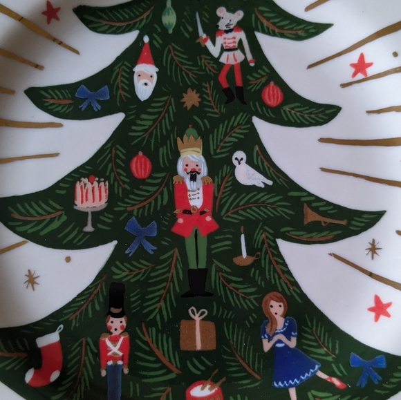 NWT Sold Out Rifle Paper x Anthropologie Porcelain Dessert Plate - Picture 2 of 5